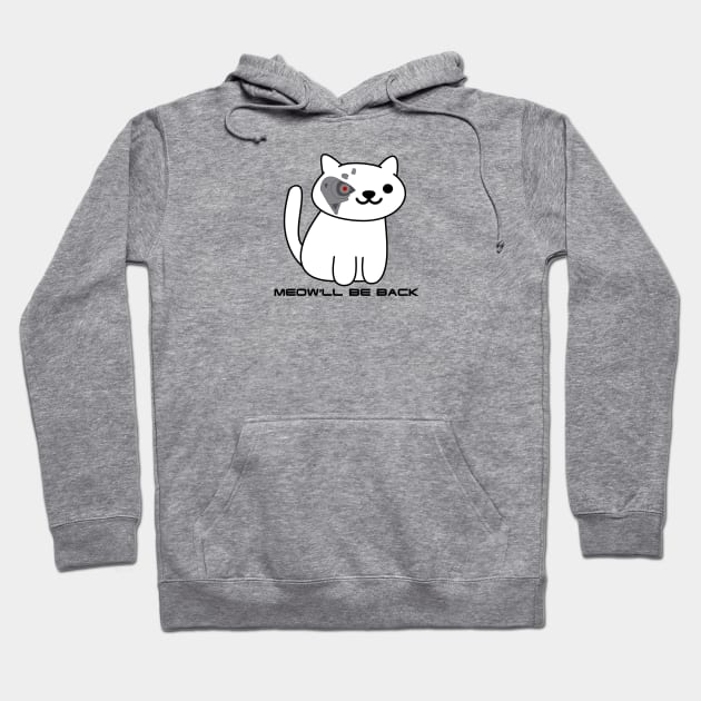 Terminator Cat (Neko Atsume) Hoodie by The Lemon Stationery & Gift Co